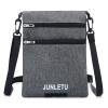 Bolsa de viaje impermeable para hombro, bolsa de mensajero para pasaporte (gris) Likrtyny Deportes al aire libre Salida diaria Juego de fiesta