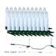 thumbnail image 3 of Guirnalda de luces LED navideñas con forma de vela | 20 luces blancas cálidas con pinzas | Alimentadas por USB, 3 of 8