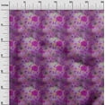 thumbnail image 3 of oneOone Silk Tabby Purple Fabric Florals Sewing Craft Projects Fabric Prints By Yard 42 Inch Wide, 3 of 6
