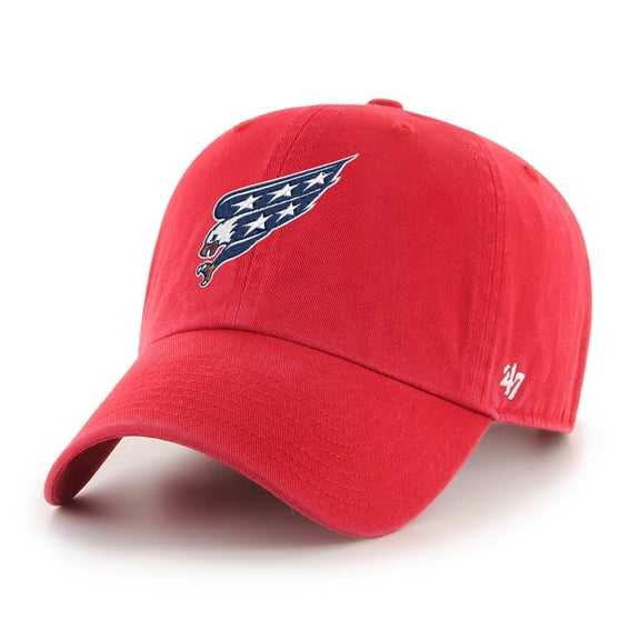 Men's '47  Red Washington Capitals Alternate Clean Up Adjustable Hat
