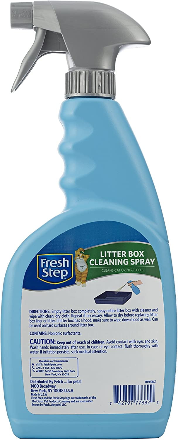 Fresh step litter box cleaning spray deals