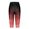 thumbnail image 5 of 2DXuixsh Ensembles de Pantalons pour Femmes Mode Décontractée Ample Imprimé Lacets Taille Haute Poche Jogging Pantalons Capri pour Femmes Rouge Taille P, 5 of 5
