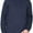 Blue, variant on Men's Fleece Lined Waffle Knit Quarter Zip Mock Neck Pullover Top, GREEN (XL)