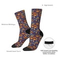 thumbnail image 4 of Disketp Thanksgiving Turkey 2 Unisex Crew Socks Lightweight Breathable Ventilation Ankle Socks, Mid-calf socks for Daily, 4 of 6
