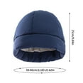 thumbnail image 3 of ZSQDM Women's New Winter Fleece Protector Simple Personality Thickened Cold Cap beanie for Women Fishing Hat Bomber Hats Shower Cap Reusable Waterproof, 3 of 5