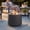Grey, variant on Sunjoy 21 Inch Extra Tall Hexagonal Smokeless Fire Pit with Removable Ash Pan, Portable Wood Burning Outdoor Fireplace with PVC Weather Cover & Fire Poker, Ideal for Patio, Camping & Backyard, Black
