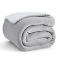 thumbnail image 1 of Manta Bedsure Sherpa de forro polar, tamaño doble, gris claro, 1 of 7