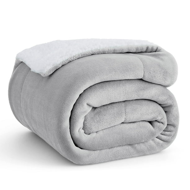 Manta Bedsure Sherpa de forro polar para sofá, 130 x 150 cm