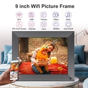 FULLJA WiFi Digital Picture Frame, IPS Touch Screen Smart Cloud Photo Frame with 16GB Storage, Easy Setup to Share Photos or Videos via Free Frameo APP, Auto-Rotate, Wall Mountable 10.1 inch