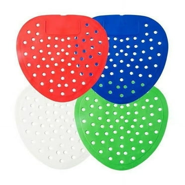 HEMOTON 16pcs Urinal Deodorizer Mats for Men Bathroom Effective Odor Removal Anti clog Scented Urinal Screens for Cleanliness and Freshness