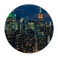thumbnail image 4 of Orinice Night Cityscape Round Table Cover Stain Resistant Washable Indoor Outdoor Tablecloth Kitchen Dining Wedding Parties 100% Polyester Fiber 42-46, 4 of 8