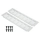 thumbnail image 1 of Cubierta de ventilación rectangular, rejilla de ventilación con louver y tornillos de montaje para puerta de gabinete o armario, tono plateado 12 x 3 pulgadas, 1 of 6