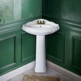 thumbnail image 6 of Renovator's Supply 26" Sheffield Deluxe Corner Bathroom Pedestal Sink, White, 6 of 13
