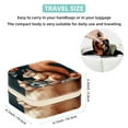 thumbnail image 5 of Squirrel Square Travel Jewelry Box Earring Necklace Bracelet Holder Organizer Stand Display Case Decorative Storage Box, 5 of 6