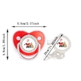 thumbnail image 2 of DPTALR Christmas Baby Pacifier Initial Clip Silicone Infant Nipple Bling Newborn Pacifier, 2 of 4