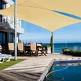 thumbnail image 2 of Yescom 2 Packs 12'x'16' Rectangle Sun Shade Sail Beige UV Top Outdoor Canopy Patio Lawn Yescom Modern, 2 of 10
