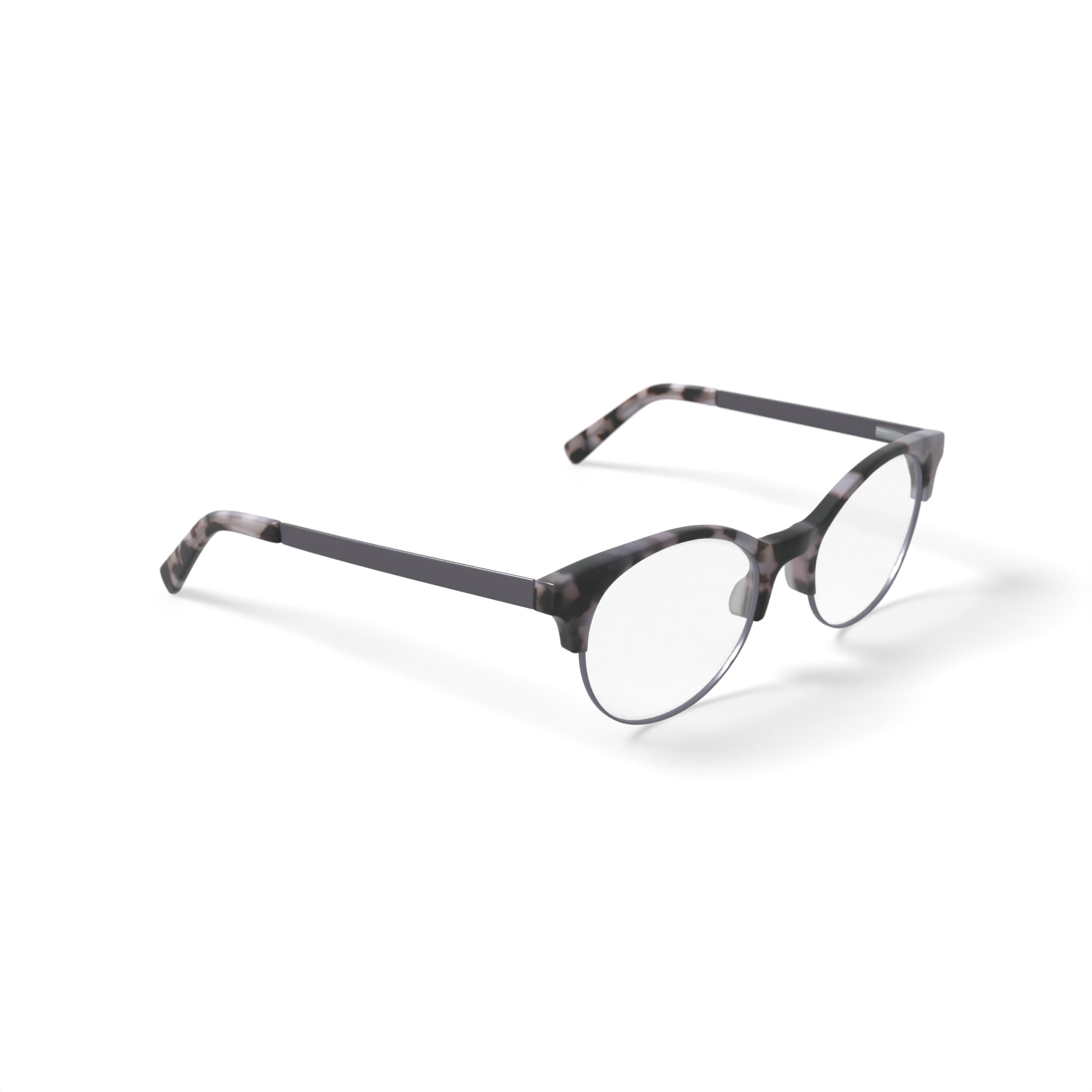 Walmart Women's WPLL801 Prescription Eyeglasses with Case, Gray Tortoise