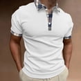 thumbnail image 2 of Sngxgn Mens Short Sleeve Regular Fit Polo(White,XXXXL), 2 of 4
