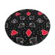 thumbnail image 1 of Balery Card Suits Fundas de asiento para taburete de bar redondo de tela de terciopelo ajustables que protegen de arañazos y manchas para sillas de 14 a 17 pulgadas.-12 inch, 1 of 7