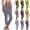 Violet A, variante sur Fartey Leggings Taille Haute pour Femmes, Doux et Extensibles, Contrôle du Ventre, Entraînement, Yoga, Course, Pantalon, Couleur Unie, Basique, Décontracté, Collants Athlétiques, Vert Menthe, P