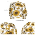 thumbnail image 2 of Salouo Sunflowers and Bees Print Unisex Beanie Hat,Knitted Baggy Skull Cap Winter Warm Hats Beanie Sleep Hats Cancer Headwear Caps for Women & Men 1 Pieces, 2 of 7