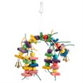 thumbnail image 1 of Juguete Colgante para Jaula de Loros NikouMX Madera Colorido 28 cm, 1 of 8