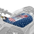 thumbnail image 2 of Uorisanigo ATV Seat Covers Waterproof Star American Flag Four Wheeler Seat Cover Comfort, Universal Fit for Most ATV for Sportsman,Rancher,Foreman,Scrambler Soft Anti-Slip Breathable, 2 of 7