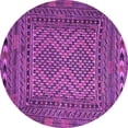 thumbnail image 1 of Ahgly Company Indoor Round Persian Purple Traditional Area Rugs, 5' Round, 1 of 4