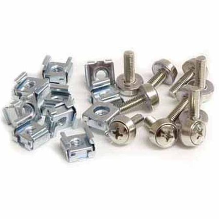 StarTech.com M5 Mounting Screws and Cage Nuts for Server Rack Cabinet, 50pk