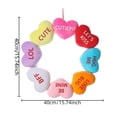 thumbnail image 2 of Valentine's Day Heart Wreath Decoration Large 1575 Inch Festive Wall Hanging For Interior Home, 2 of 4