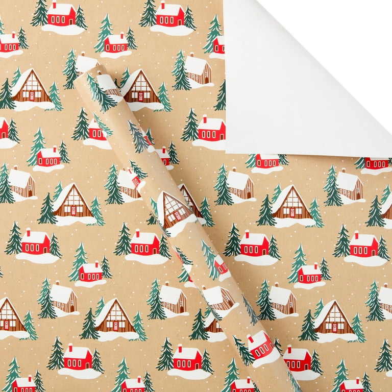 Holiday Forest Kraft Wrapping Paper (36 Sq. ft.) | Innisbrook Wraps