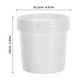 thumbnail image 5 of ColoMX Cubo de plástico resistente con tapa (4 unidades, 500 ml), color blanco, 5 of 8