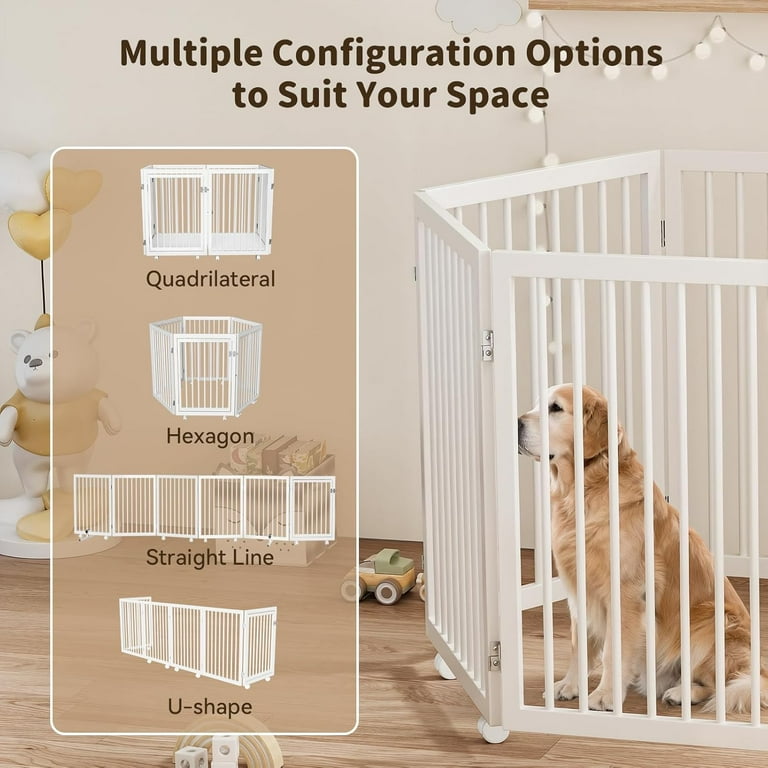 ABORON Large Foam Dog Bed, 72