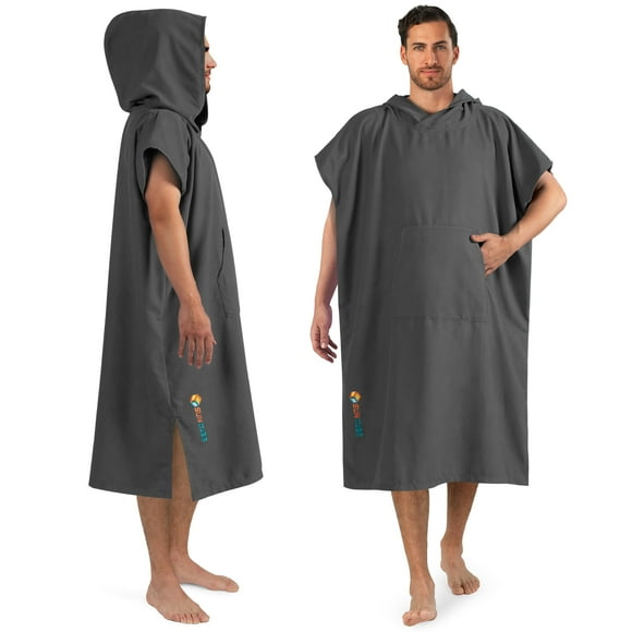 Poncho de surf SUN CUBE, cambiador con capucha, de secado rápido, 112 cm