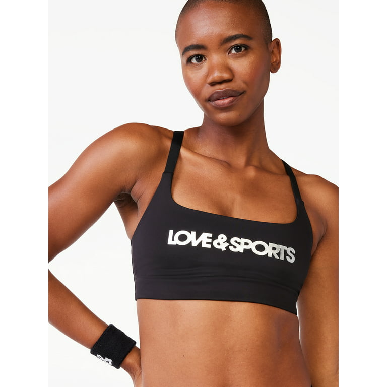 Love & Sports Women's Kiki Colorblocked Sports Bra, Sizes XS-XXXL