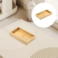 thumbnail image 2 of UYUH Natural Bamboo Serving Tray Wooden Rectangular Tea Tray Bathroom Vanity Tray Wood Counter Tray Wooden Basket Tray Organizer for Kitchen Countertop, 2 of 9