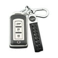 thumbnail image 1 of maskred 3 Button Car Key TPU Case Vehicle Keys Protector Cover Keychain Ornament Automotive Automobile Replacement for Eclipse Silver, 1 of 6