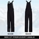 thumbnail image 3 of Enterizo con pechera aislado Arctix para hombre, negro, 4XL, 81 cm, 3 of 6
