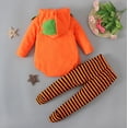 thumbnail image 3 of WIBACKER 12-18 Months Newborn Infant Baby Girl Boy Halloween Pumpkin Costumes Cute Hooded Romper Jumpsuit Outfit Clothes, 3 of 9