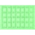 thumbnail image 1 of Ahgly Company Indoor Rectangle Solid Emerald Green Modern Area Rugs, 7' x 10', 1 of 4