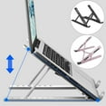 thumbnail image 4 of CNKOO Laptop Stand For Under 14‘‘ Notebook 7 Holes Adjustable Foldable Stand Bracket Laptop Holder Non-slip Riser For Tablet, 4 of 8