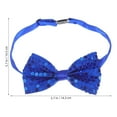 thumbnail image 7 of COMPUKAS 5Pcs Sequin Bow Ribbon for Childrens Clothing Accessory Blue Shiny Style, 7 of 7