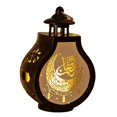 thumbnail image 1 of Linterna LED colgante decorativa para Ramadán, linterna Eid Mubarak, linterna de vela para Ramadán, para festivales, salas de estar y interiores. Negro, 1 of 9