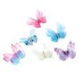thumbnail image 1 of Liasun Paquete de 6 pinzas para el cabello de mariposa de organza coloridas en 3D, alas de hadas de gasa, clips envueltos en cinta, pasadores de 0,4 pulgadas, accesorios para el cabello para mujeres y, 1 of 1
