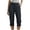 Dark Blue, variant on Women's Casual Straight Leg Cargo Pants Button Front Summer Comfort Daily Wear Pants for Women Casual