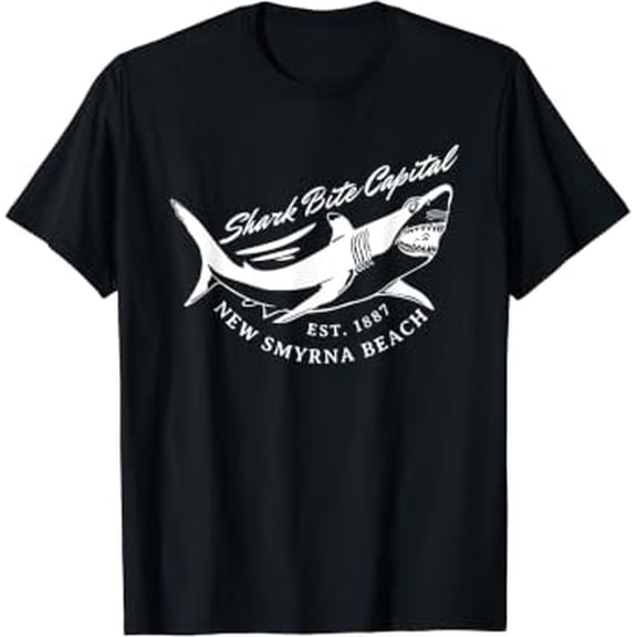 New Smyrna Beach: Shark Bite Capital Of The World Graphic T-Shirt, Unisex T-Shirt