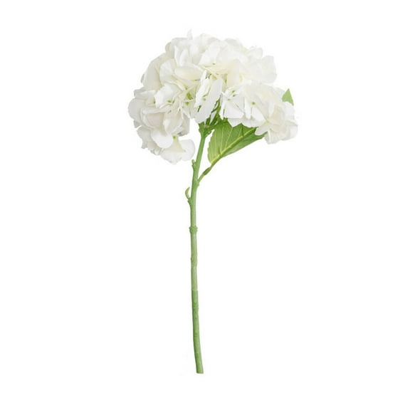 Ikeay Artificial Hydrangea Silk Flower, Realistic Single Stem for Home Wedding Party Decoration