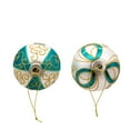 thumbnail image 3 of Kurt S. Adler Gold, Dark Teal and White Embellished Ball, 6 Piece Ornament Set, 80MM, 3 of 4
