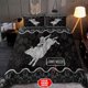 thumbnail image 4 of Juego de cama personalizado Rodeo Bull Riding Negro Ver, 4 of 4