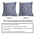 thumbnail image 5 of CheetahThrow Pillow Covers 18X18 Inches Set of 2 Light Blue White Leopard Decorative Pillow Cases Animal Wildlife Pillow Cover Home Decor For Sofa Couch Housewarming Gift Bed Couch Porch Outdoor, 5 of 6